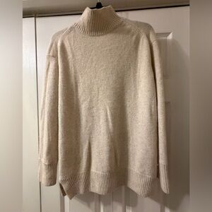 Vince 100% Cashmere Cream Turtleneck Sweater Size S